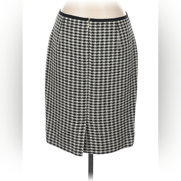 Tory Burch Houndstooth Wool Blend Sheath Skirt – Size 10 (EUC) - Picture 3 of 6